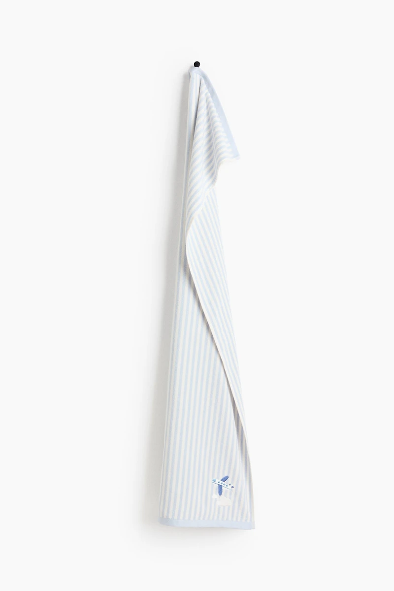 Serviette de bain avec détail brodé