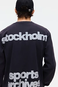 Loose-Fit Printed Long-Sleeved Shirt