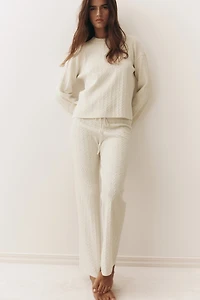 Cable-Knit Pants