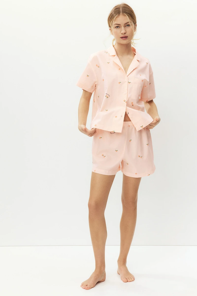 Pajama Shirt and Shorts
