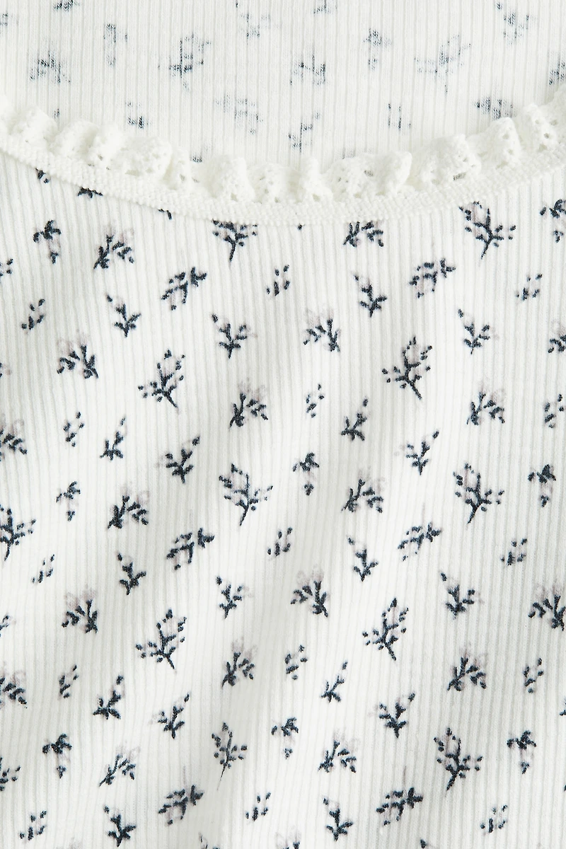Lace-Trimmed Top