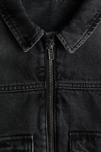 Veste à fermeture éclair en denim
