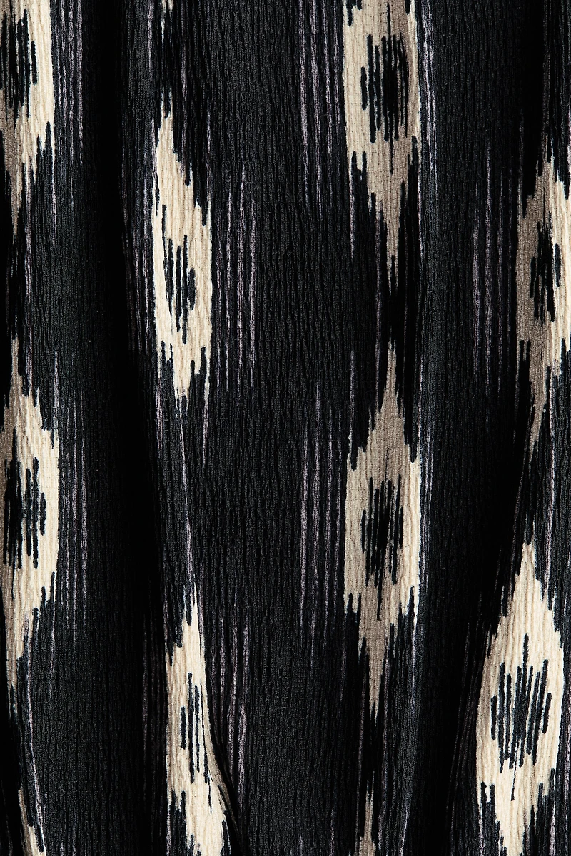 Crinkled Tiered Dress