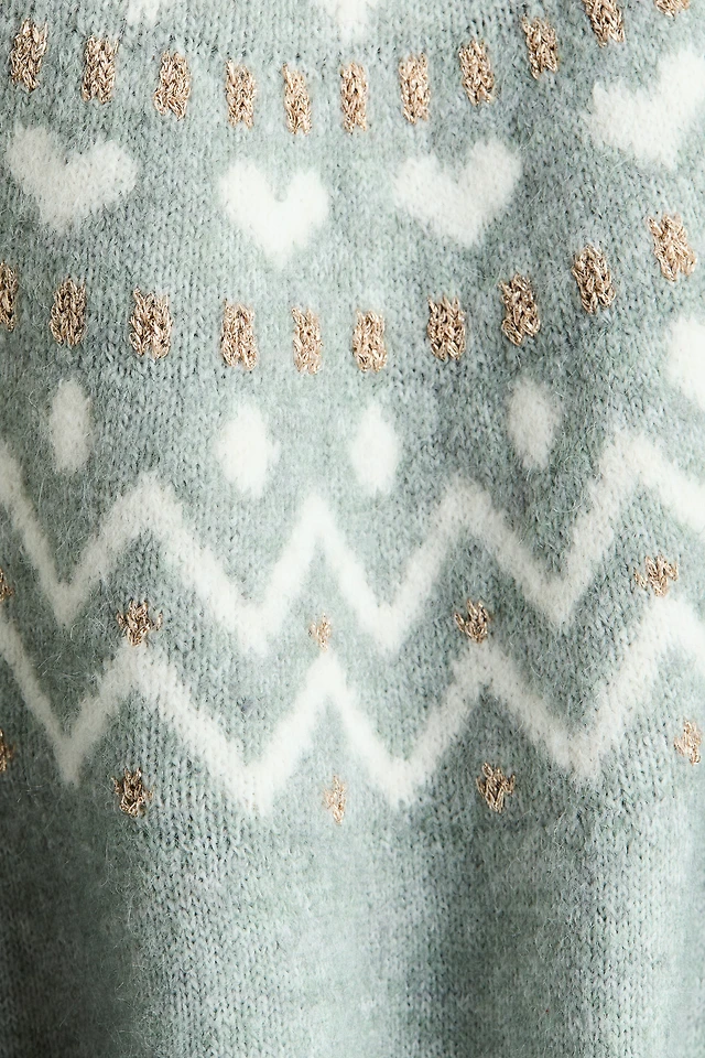 Jacquard-Knit Sweater