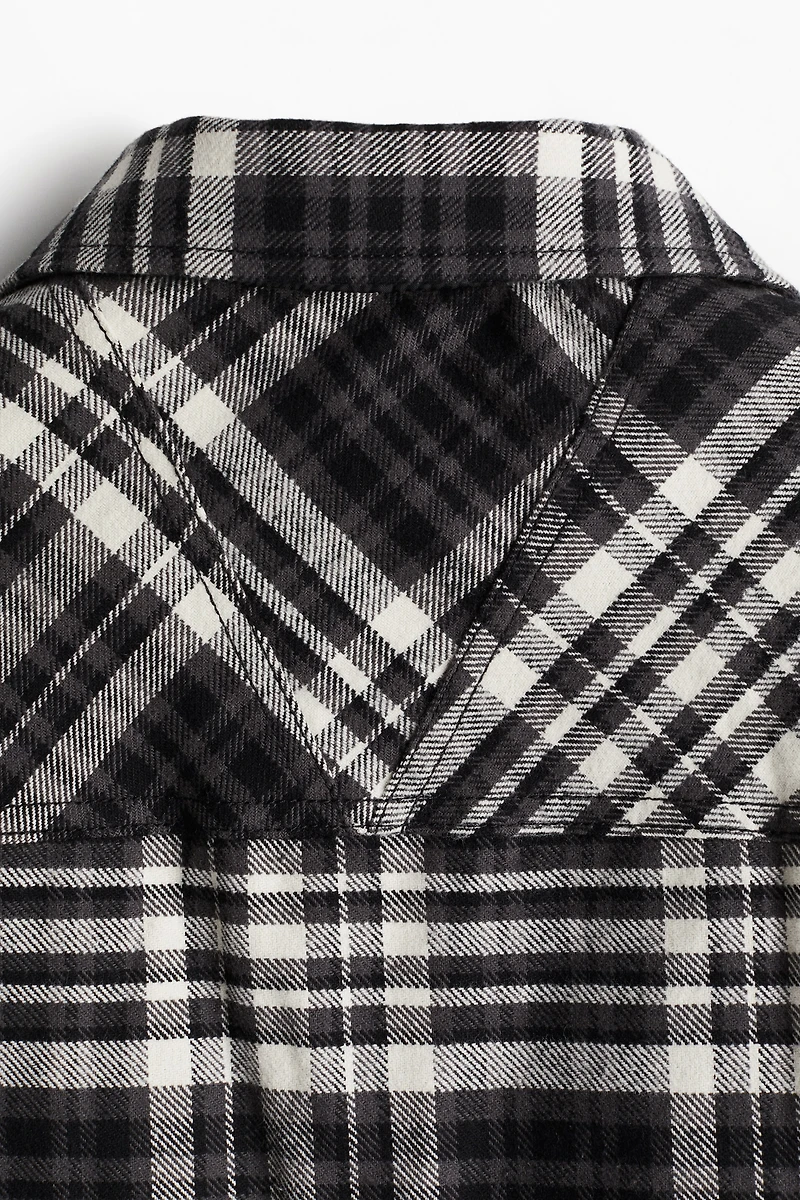 Surchemise ample en flanelle