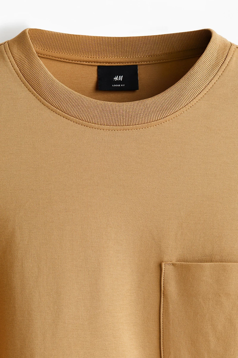 T-shirt à manches longues ample en jersey