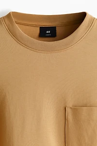 T-shirt à manches longues ample en jersey