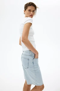Denim Bermuda Shorts