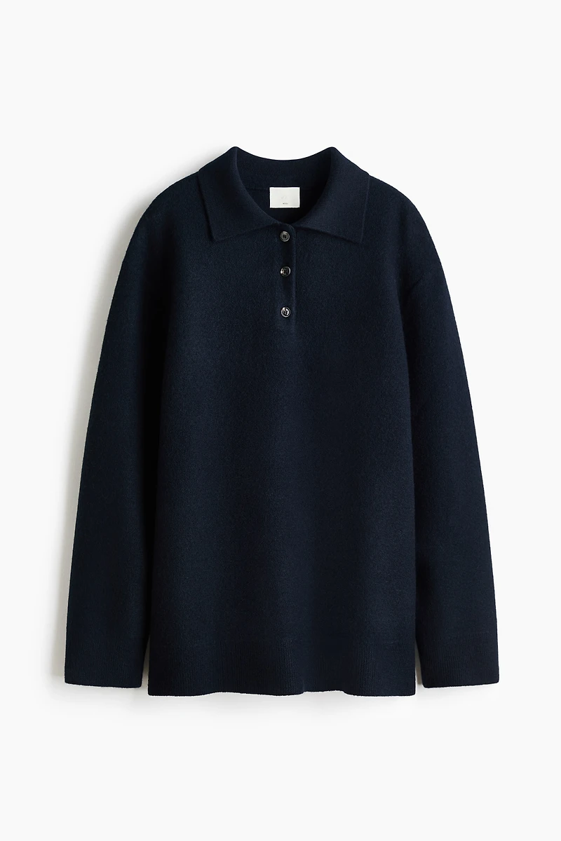 Wool Polo Sweater