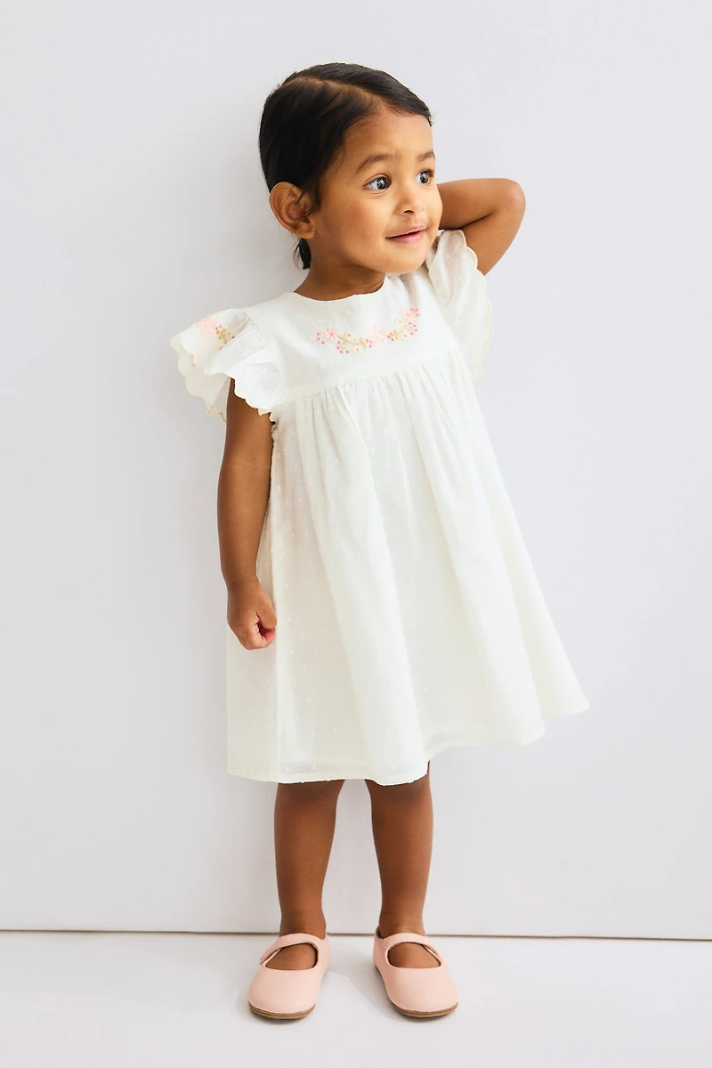 Robe en coton avec broderies