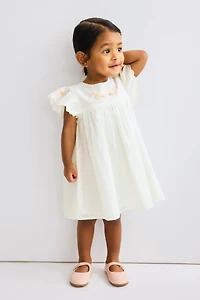 Robe en coton avec broderies
