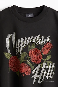 Oversized Printed Sweatshirt