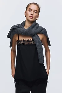 Lace-Trimmed Camisole Top