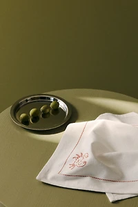 Embroidered-Motif Tea Towel
