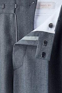 Wool-Blend Suit Pants
