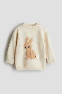 Motif-Detail Sweater