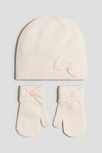 2-Piece Beanie and Mittens Set