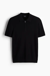 Slim-Fit Half-Zip Polo Shirt