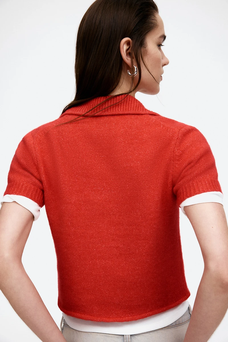 Short-Sleeved Cardigan