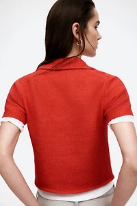 Short-Sleeved Cardigan