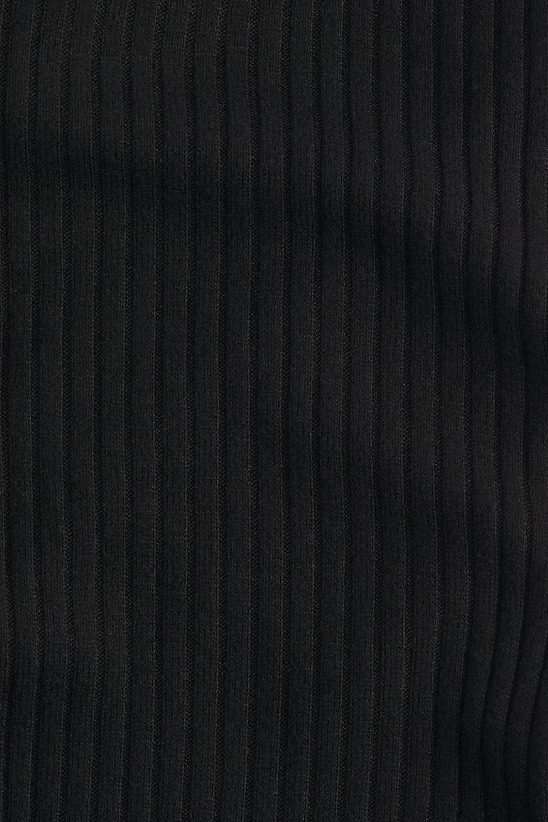 Rib-Knit Foldover-Waist Leggings