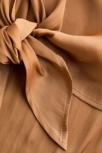 One-Shoulder Tie-Detail Top