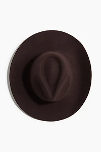 Chapeau de cowboy en laine feutrée