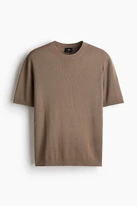 Slim-Fit Rib-Knit T-Shirt