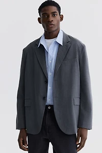 Oversized Single-Breasted Jacket