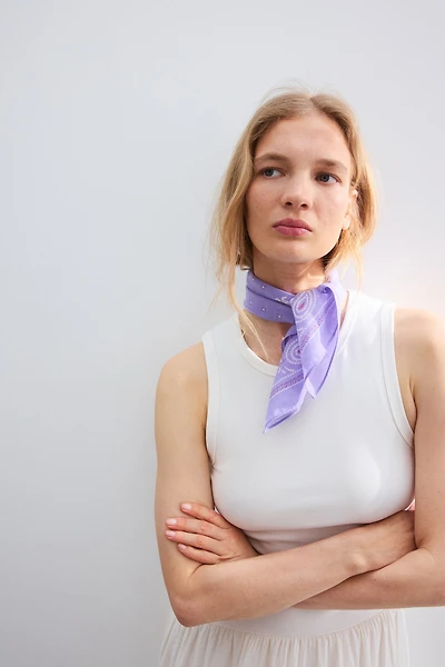 Patterned Cotton Scarf
