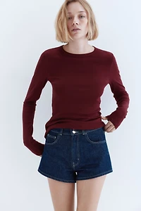 Long-sleeved Jersey Top