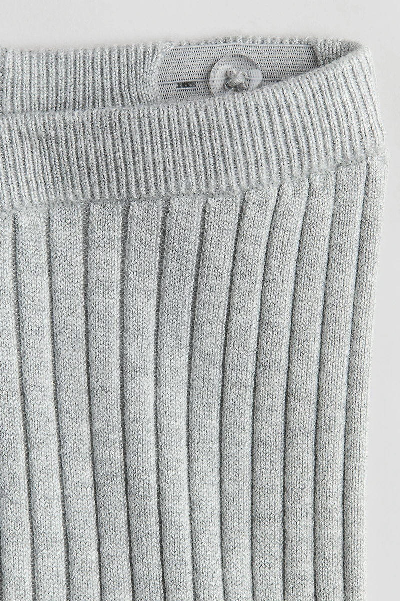 Legging en tricot côtelé