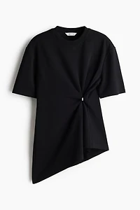 Draped-Detail Asymmetric Top