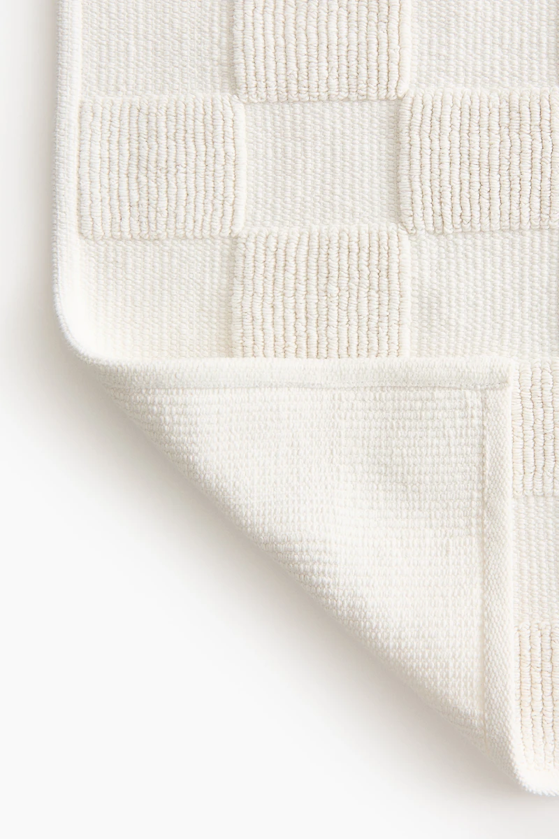 Checked Bath Mat