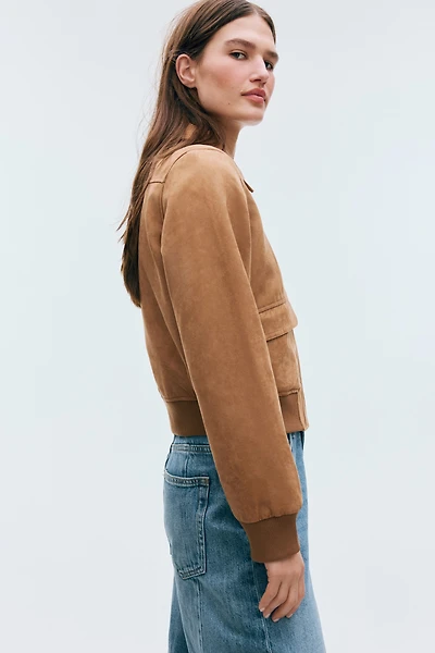 Bomber Jacket with Collar