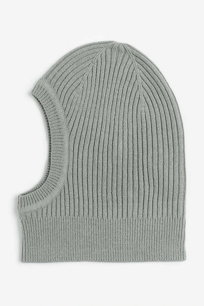 Rib-knit Balaclava