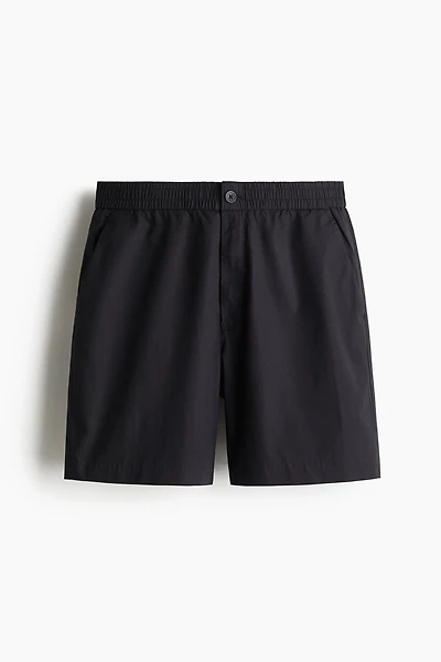 Relaxed-Fit Poplin Shorts
