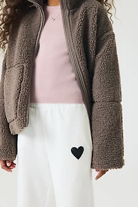 Pantalon de jogging droit en molleton