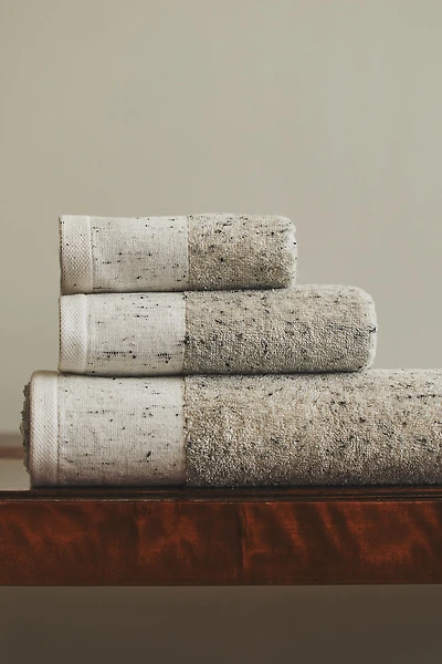 Cotton Bath Towel with Fiber Neps