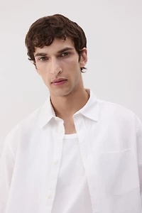 Regular-Fit Linen-Blend Shirt