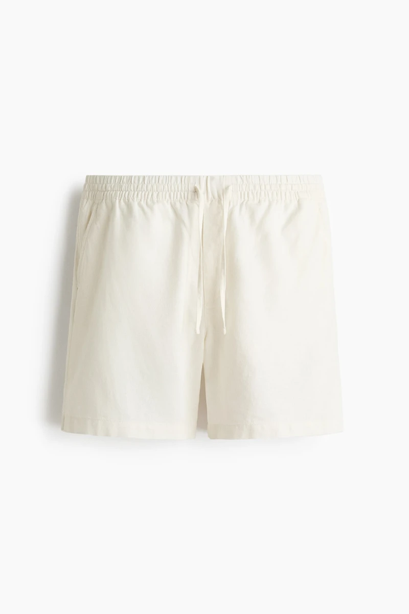 Short décontracté en lin mélangé