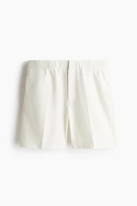 Regular-Fit Linen-Blend Shorts
