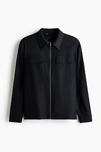 Easy Care Regular-Fit Linen-Blend Overshirt
