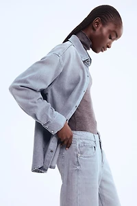 Chemise en denim doux comme la plume