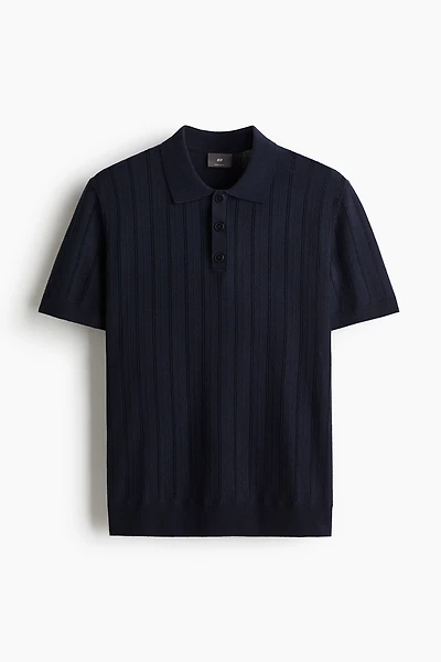 Regular-Fit Textured Polo Shirt