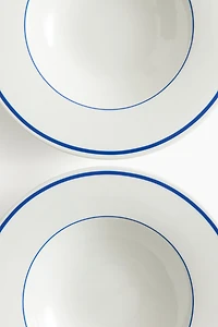 2-Pack Deep Porcelain Plates