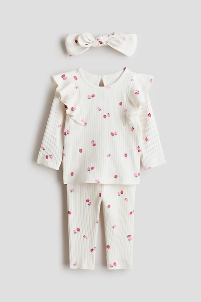 3-Piece Printed Cotton Set