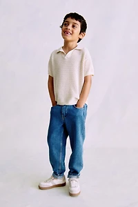Tapered Cotton-blend Jeans