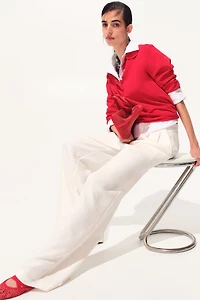 Wide-Leg Dress Pants