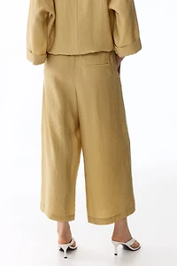 Straight-Leg Lyocell-Blend Pants